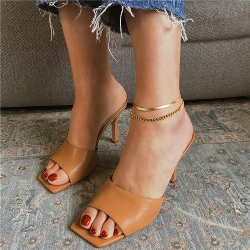 Dainty Gold Layered Anklets for Women